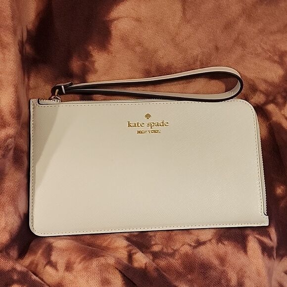 Kate Spade Lucy Small L Zip Wristlet bag lilac NWT - Picture 1 of 5